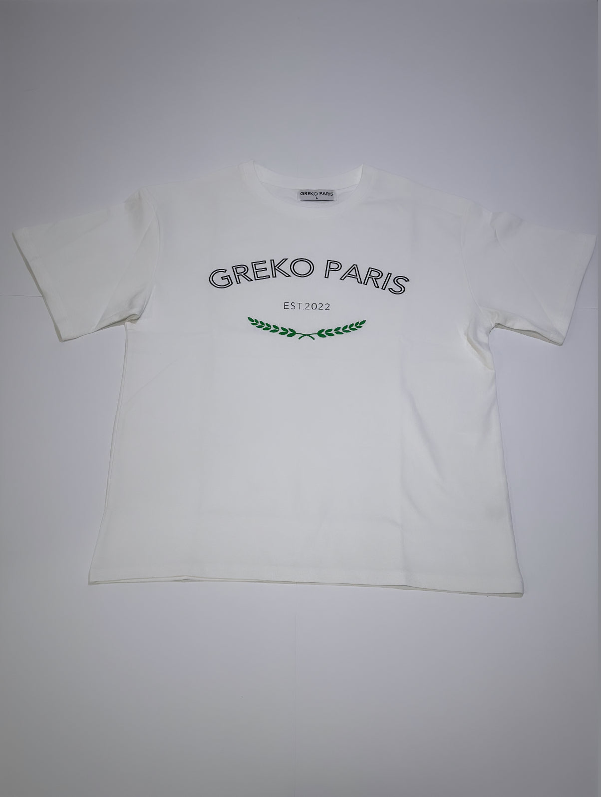 Greko Paris White/Greek laurel leaves Tee